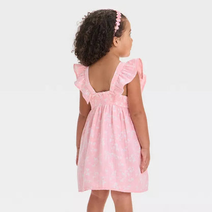 Vestido de gasa fruncida para niña - Cat & Jack™ Rosa