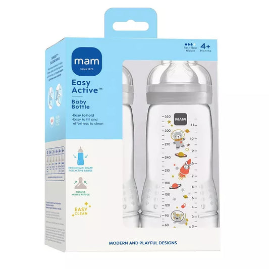 Biberones MAM Easy Active de 11 onzas, Unisex