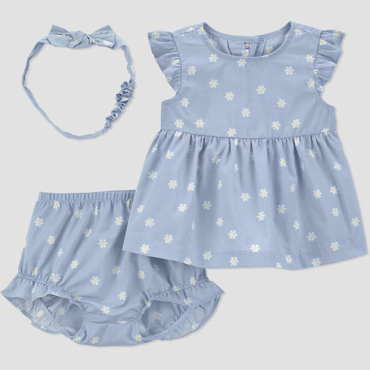 Conjunto de 3 piezas para bebé niña Carter's
