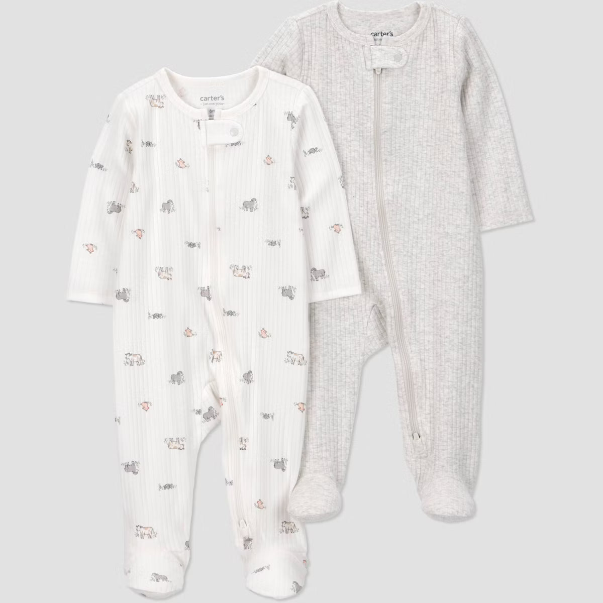 Conjunto de 2 Pijamas Carter's - Gris Granja