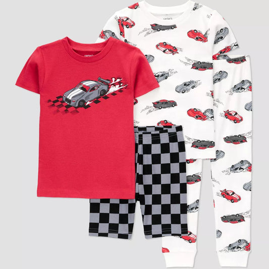 Conjunto de pijama de 4 piezas para niño Carter's - Racecar