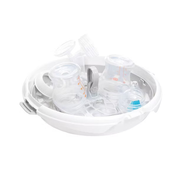 Esterilizador de biberones para microondas Munchkin  Steam, blanco