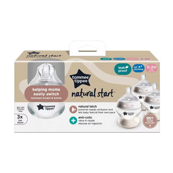 Tommee Tippee Biberones natural start de 5 onzas 3pack