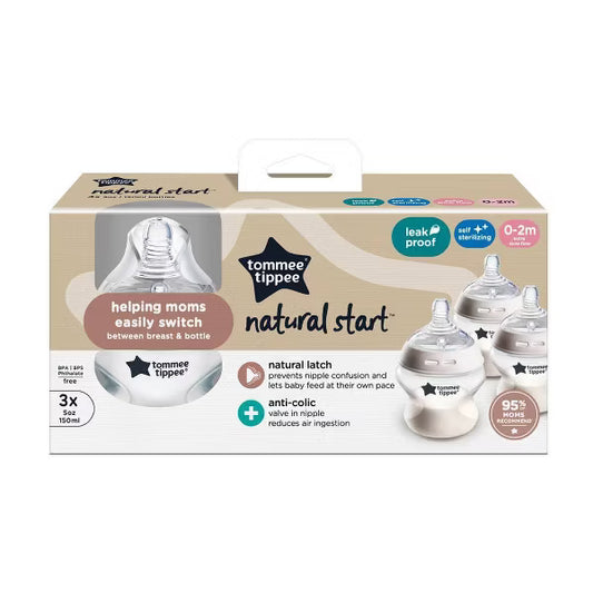 Tommee Tippee Biberones natural start de 5 onzas 3pack