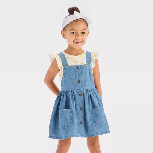 Conjunto de vestido para niña - Cat & Jack™ Amarillo