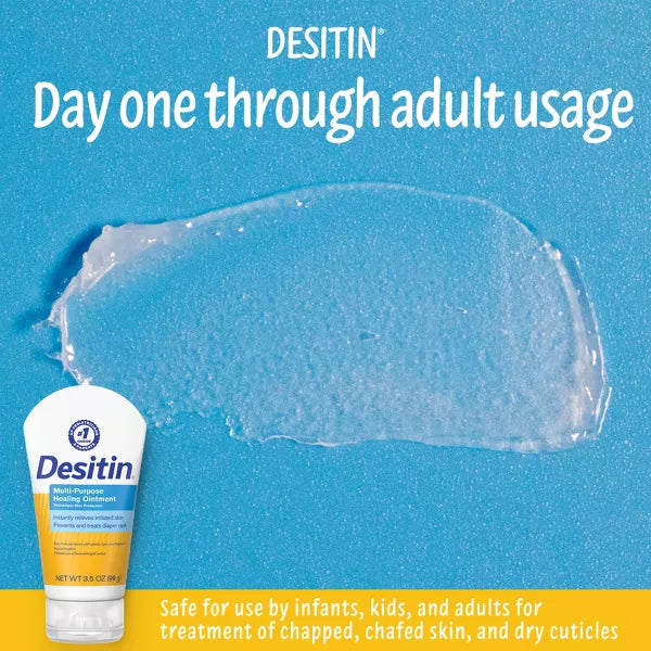 Ungüento multiusos Desitin para bebés con vaselina blanca para piel seca - 3.5 oz