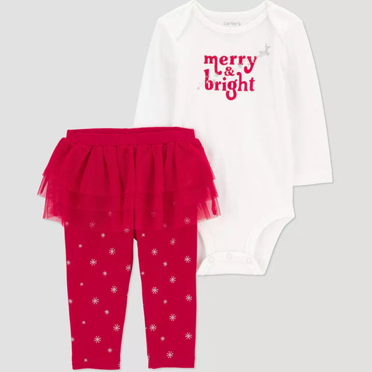 Conjunto navideño de 2 piezas Carter's