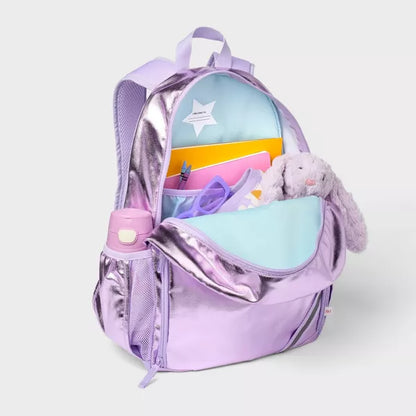 Mochila clásica para niños de 17'' - Cat & Jack Metallic Purple