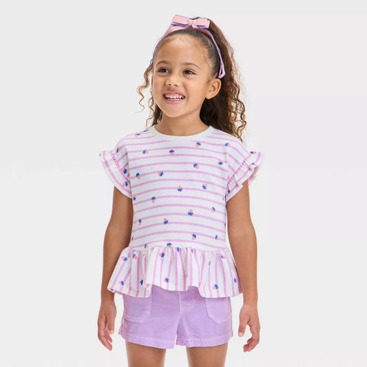 Camisa Peplum para niña - Cat & Jack™ Morada