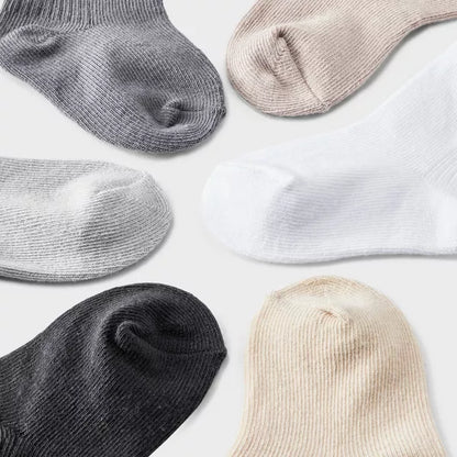 Calcetines para bebé (paquete de 6) - Cloud Island Neutral