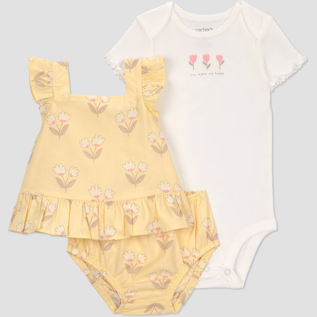 Conjunto de 3 piezas para bebé niña Carter's