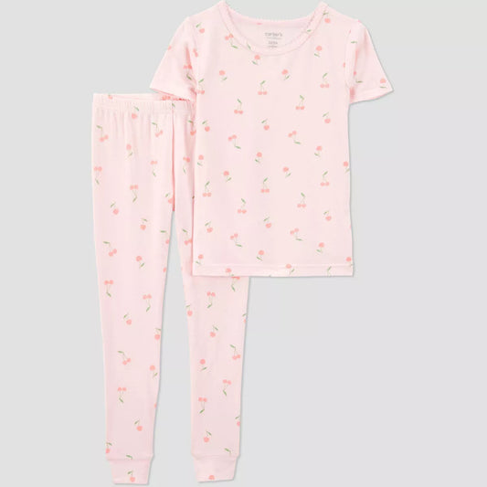 Pijama de 2 piezas para niña Carter's - Cerezas
