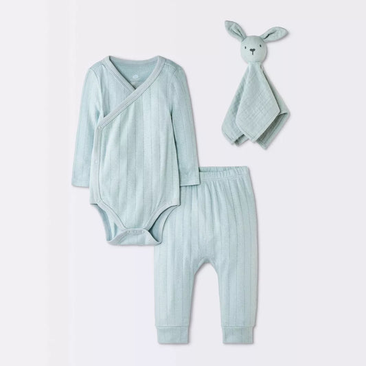 Conjunto de 3 piezas para bebé niño Cloud Island