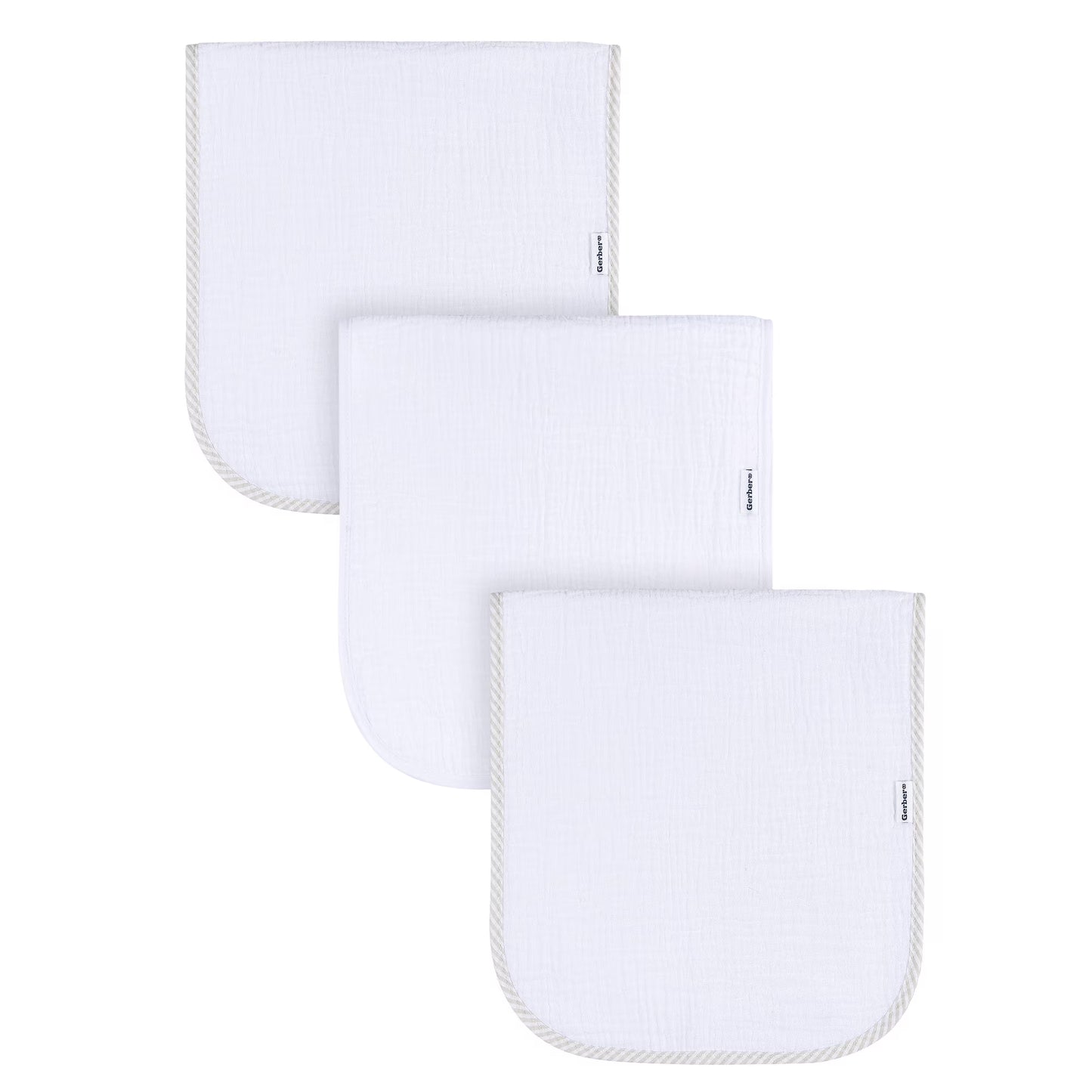 Paños para eructo unisex Gerber Unisex, paquete de 3