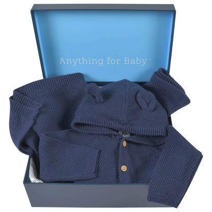 Conjunto de 3 piezas de punto azul marino para bebé niño - Gerber