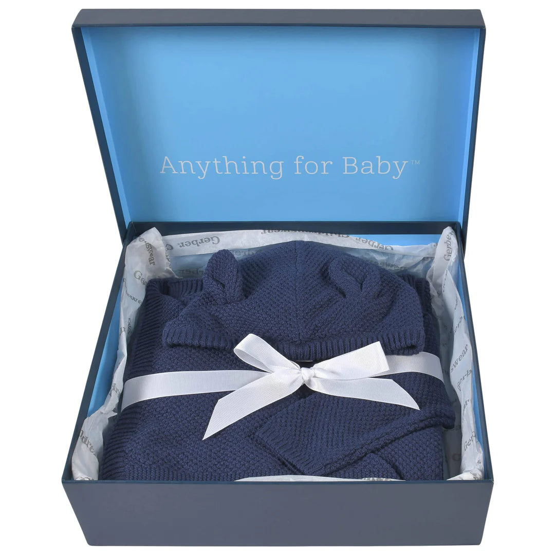 Conjunto de 3 piezas de punto azul marino para bebé niño - Gerber