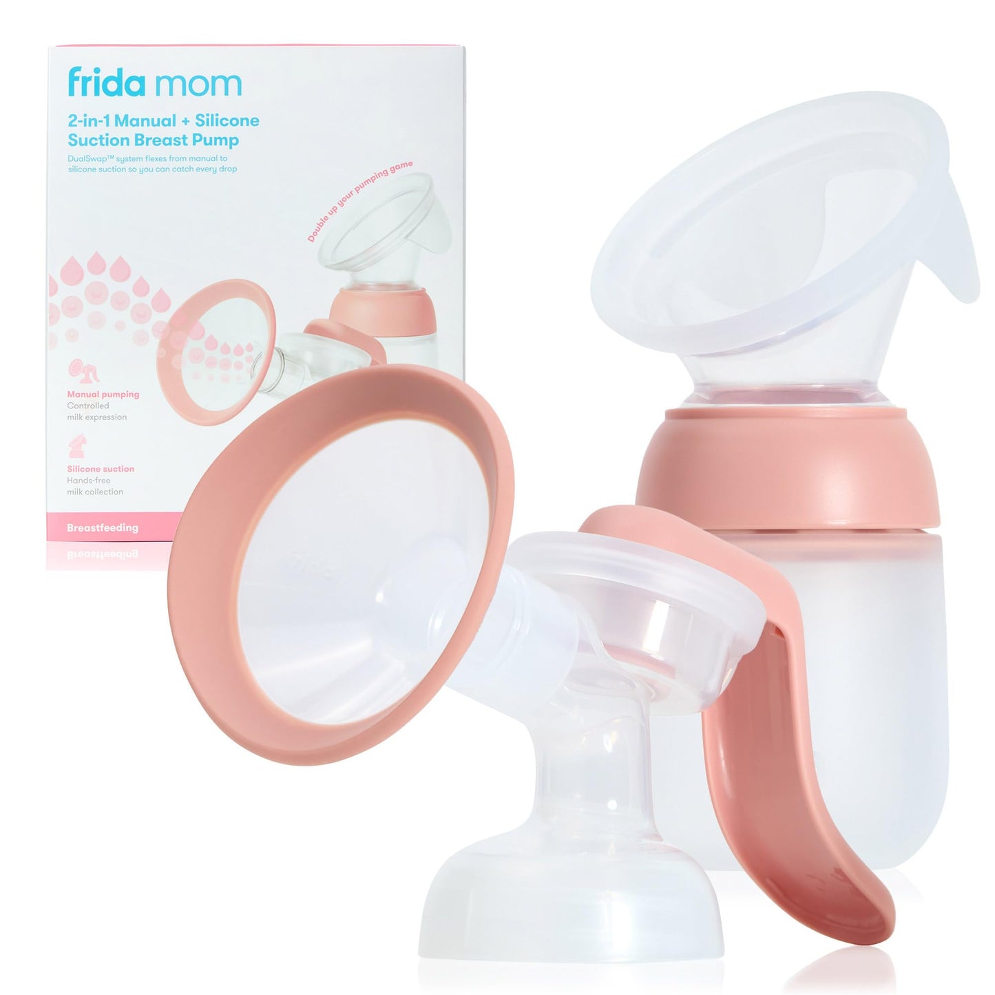 Extractor de leche manual Frida Mom 2 en 1 con colector de leche