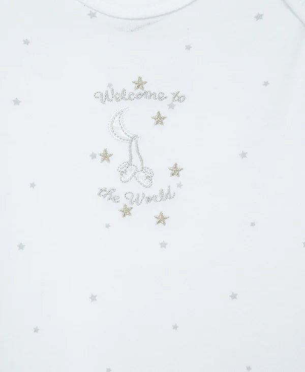 Saquito y gorro de dormir Welcome To The World