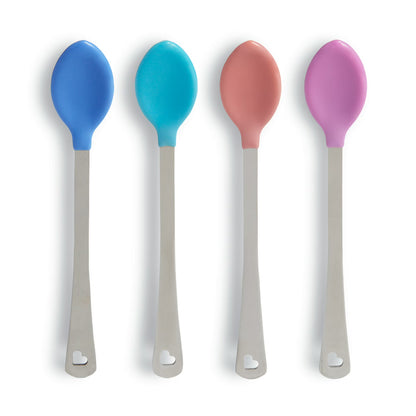 Cucharas de seguridad para bebés Munchkin White Hot, multicolor, unisex, paquete de 4