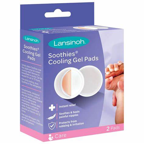 Almohadillas de gel refrescantes Soothies de Lansinoh para madres lactantes, 2 unidades