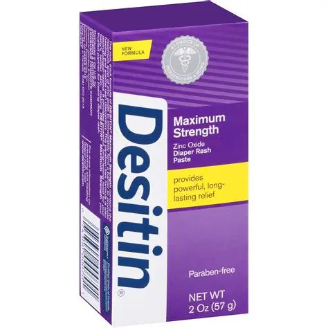 Crema Desitin, máxima potencia, con óxido de zinc - 2 oz