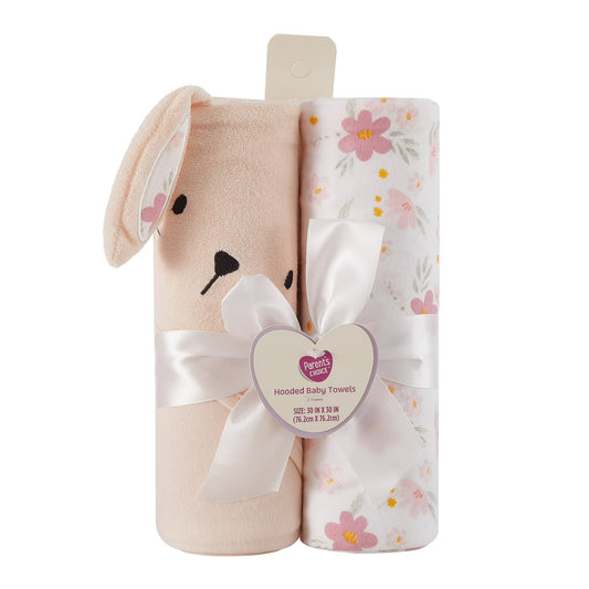 Toalla con capucha de conejo Parent's Choice (paquete de 2)