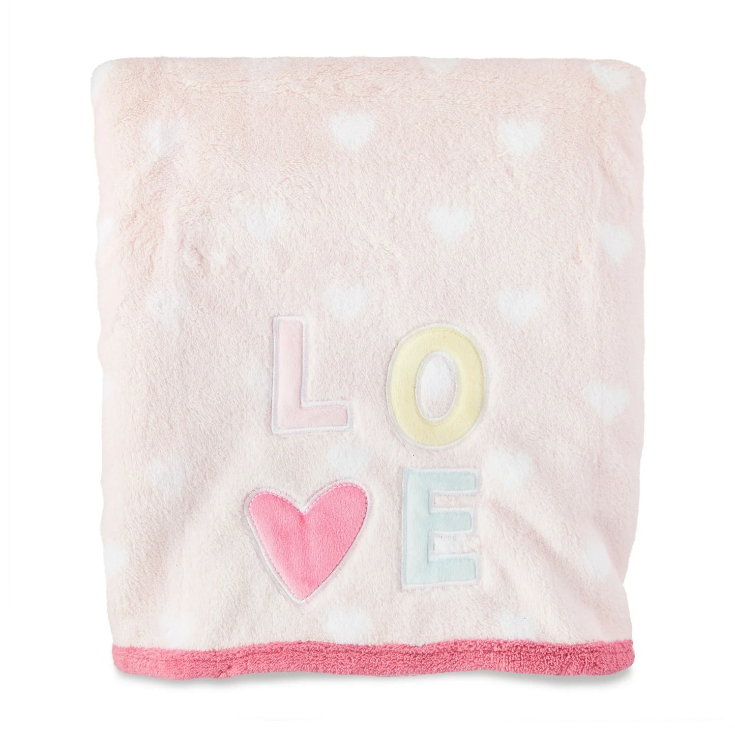Colcha de Felpa para Bebé con Estampado Love