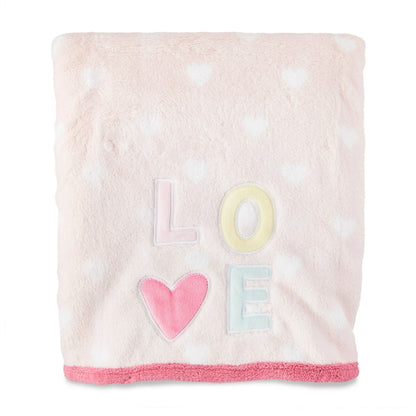 Colcha de Felpa para Bebé con Estampado Love