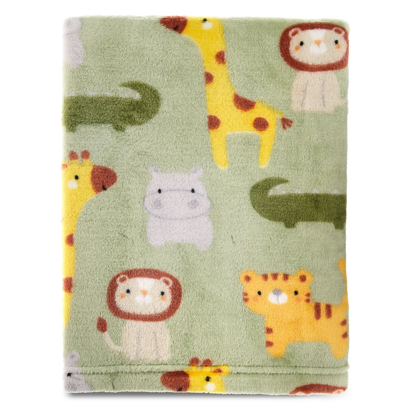 Colcha de Felpa para Bebé con Estampado Safari