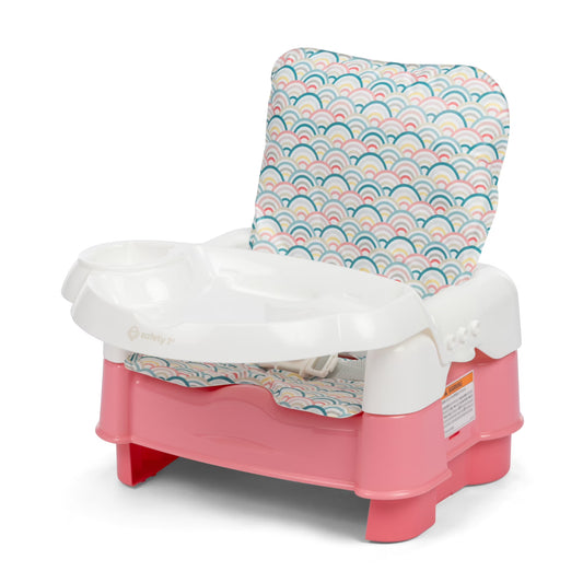 Asiento elevador convertible Safety 1st Deluxe 5 en 1 para niños pequeños, con función de sentarse, comer y listo, arcoíris