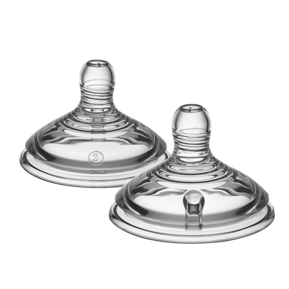 Mamaderas Tommee Tippee Natural Start, flujo rápido, a partir de los 6 meses, paquete de 2