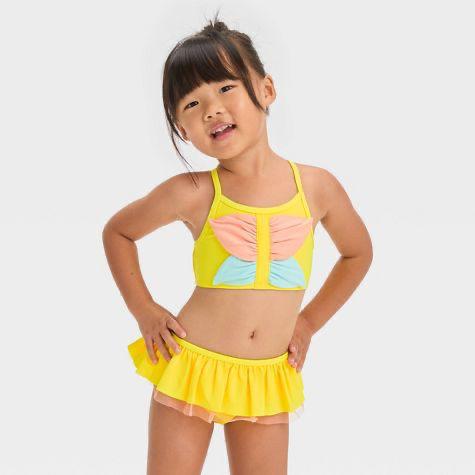 Traje de baño cat y jack niña 2 piezas