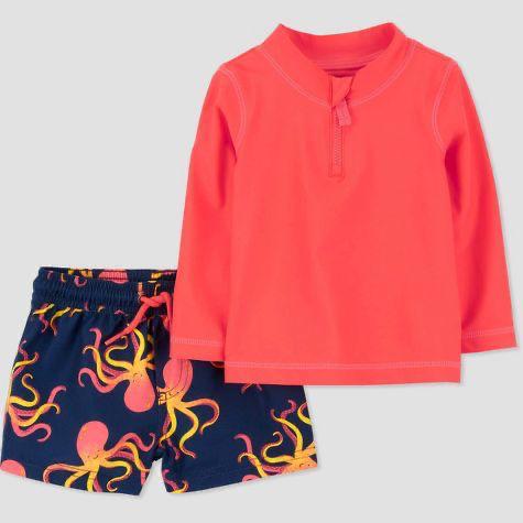 Traje de baño niño 2 piezas pulpo