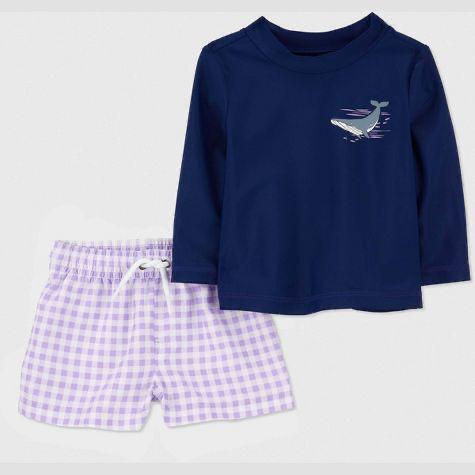 Traje de baño carter´s niño 2 piezas ballena