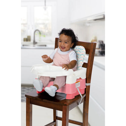 Asiento elevador convertible Safety 1st Deluxe 5 en 1 para niños pequeños, con función de sentarse, comer y listo, arcoíris