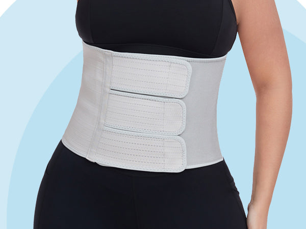 Faja abdominal posparto (gris, S/M)