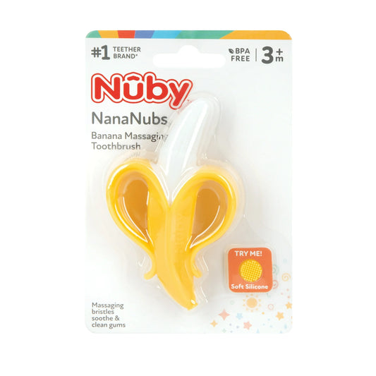 Cepillo de dientes masajeador Nuby Banana para bebé