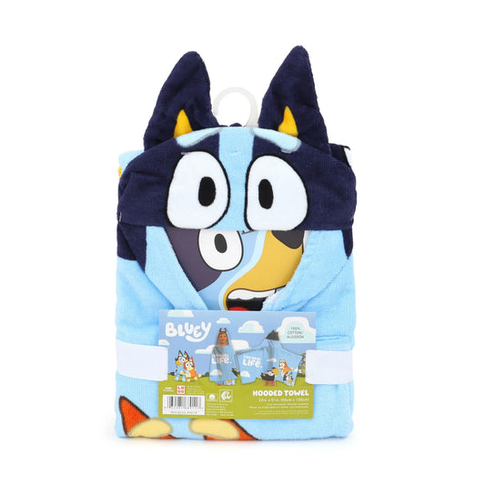 Toalla de algodón con capucha para niños Bluey