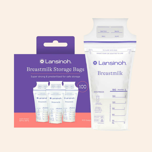 Bolsas para almacenar leche materna Lansinoh, 100 unidades