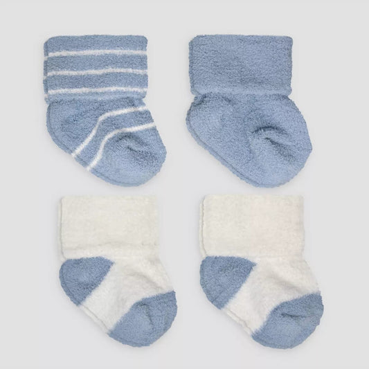 Calcetines Carter's para bebé niño (paquete de 4) - Azul