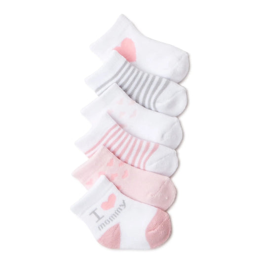 Calcetines para bebé niña Carter's, paquete de 6