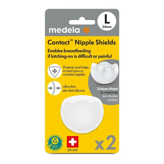 Protectores de pezón Medela, Talla L (24 mm)
