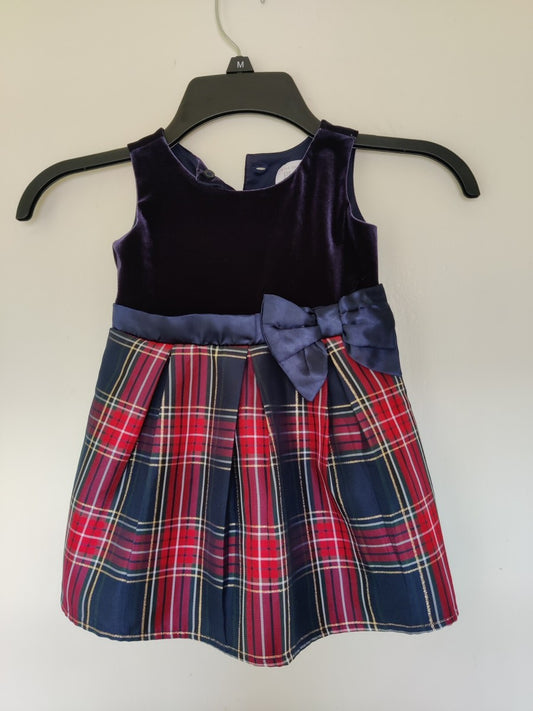 Vestido a cuadros velvet The Children’s Place